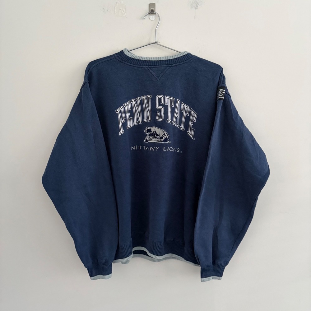 Vintage Logo Athletic Penn State Nittany Lions Navy Blue Crewneck Sweatshirt L